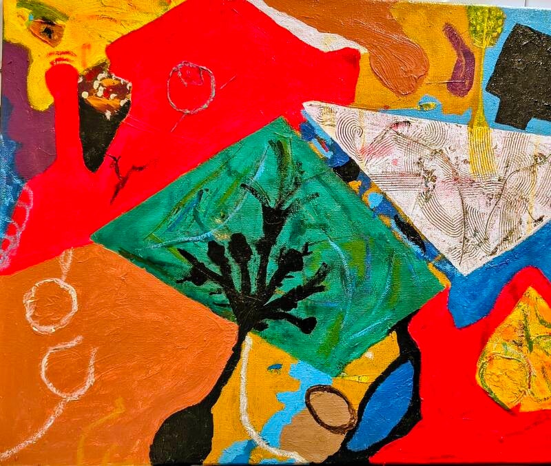 Schilderij nr 224 afm 40x50cm 