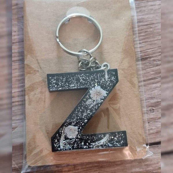Sleutelhanger letter Z, naam toevoegen mogelijk