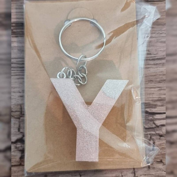 Sleutelhanger letter Y, naam toevoegen mogelijk