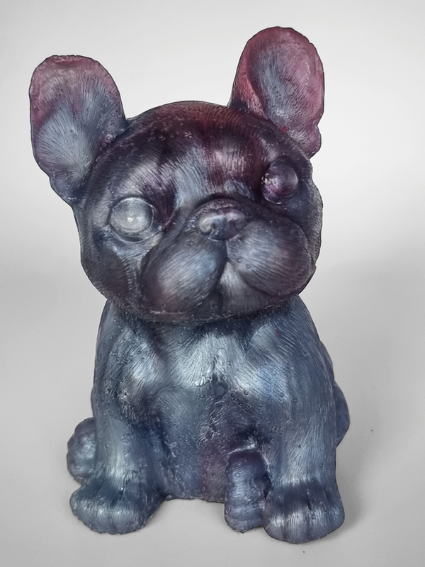 Franse bulldog zittend, 10 cm hoog