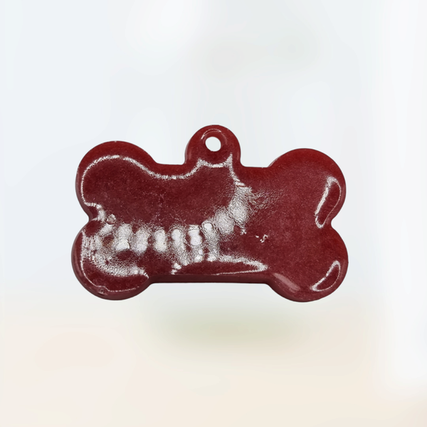 Honden-/kattenpenning, 5,5 x 3 cm.