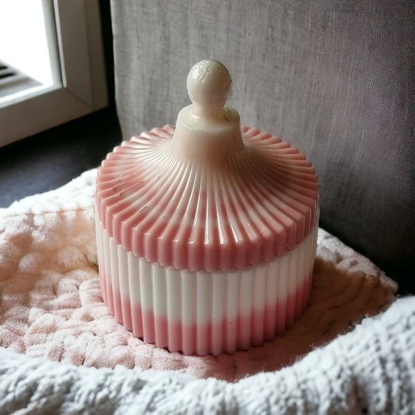 Doosje, roze/wit, multifunctioneel bruikbaar