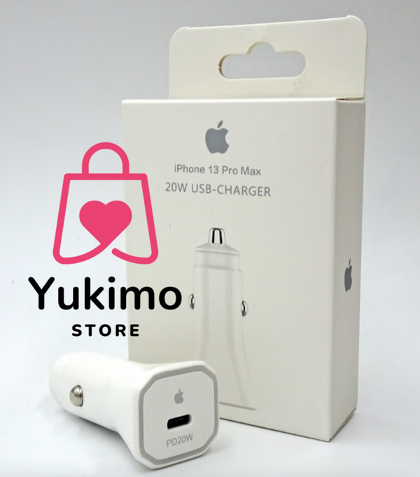 Adaptador de Corriente para Auto 20W Apple Tipo C para iPhone