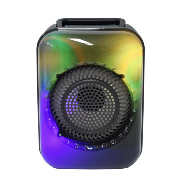 Bocina Bluetooth de 3 Pulgadas con Luz RGB Tipo Flama