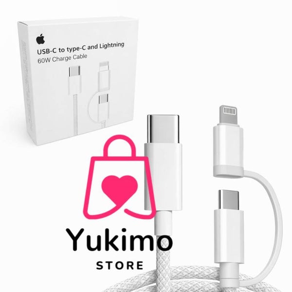 Cable iPhone 1 Metro Tipo C con Adaptador Tipo C y Lightning Apple