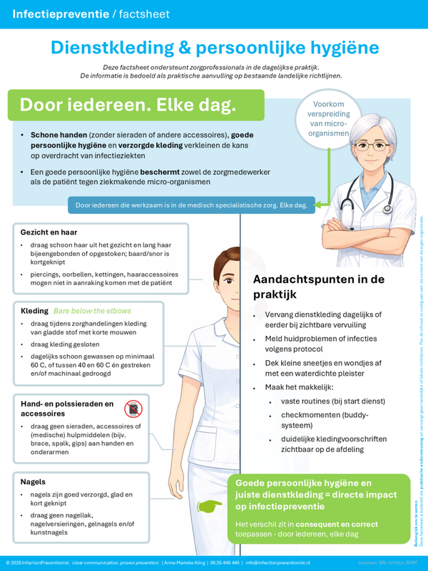 Factsheet Dienstkleding & Persoonlijke Hygiene