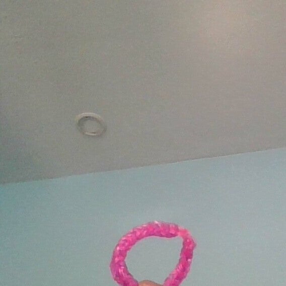 light purple & light pink rubber band bracelet
