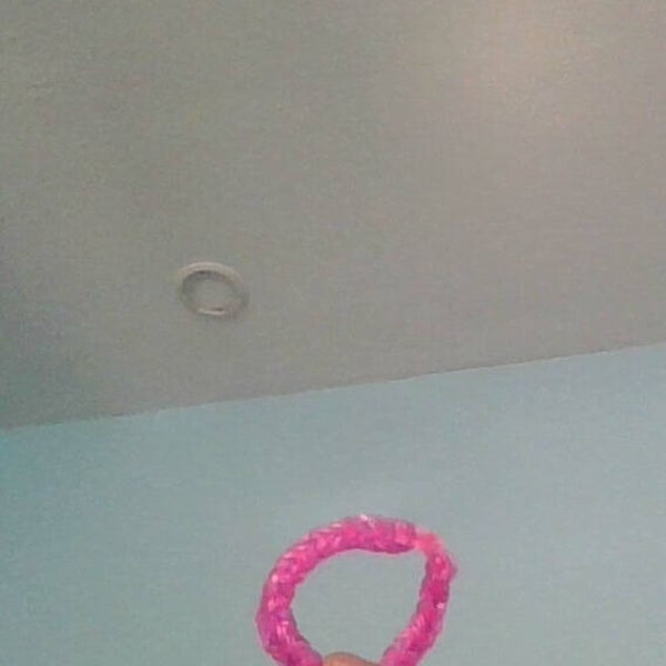 light purple & light pink rubber band bracelet