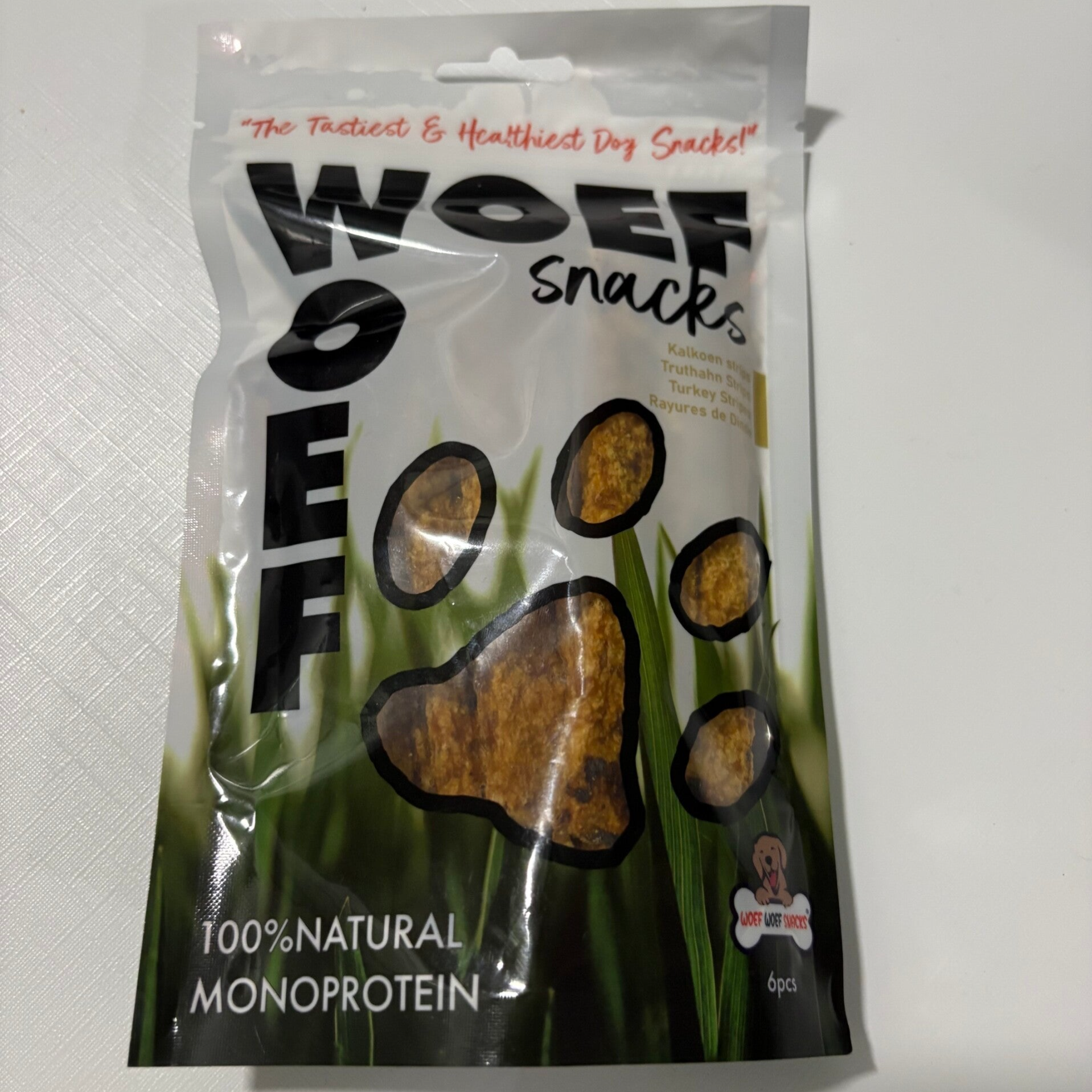 Kalkoenvlees strips (6 stuks) – Pure Gevogeltesnack