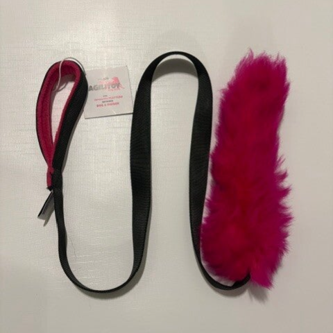 Sheepado - Echt schapenvacht - Zwart met Fuchsia
