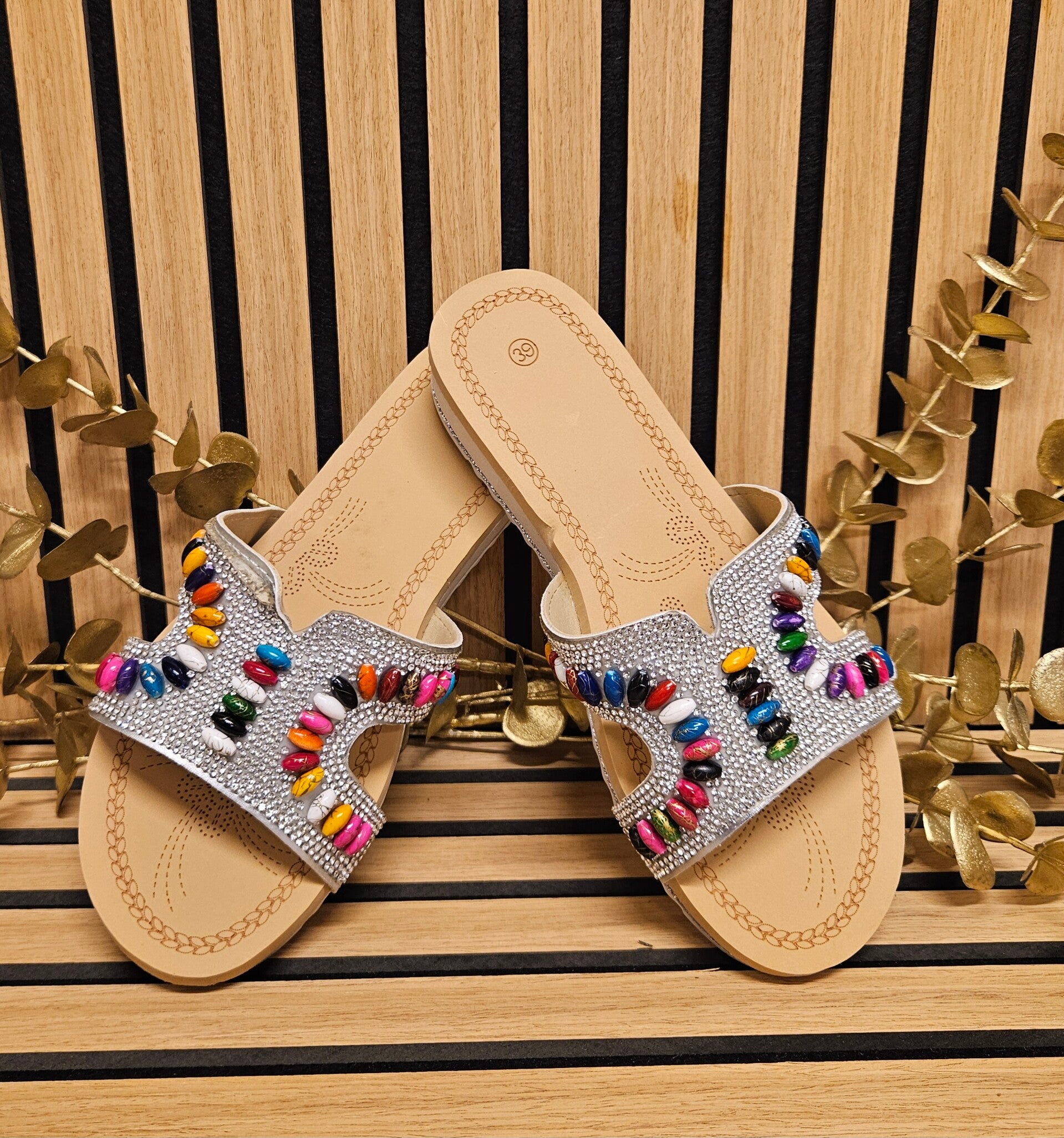 Rainbow Glam Slippers