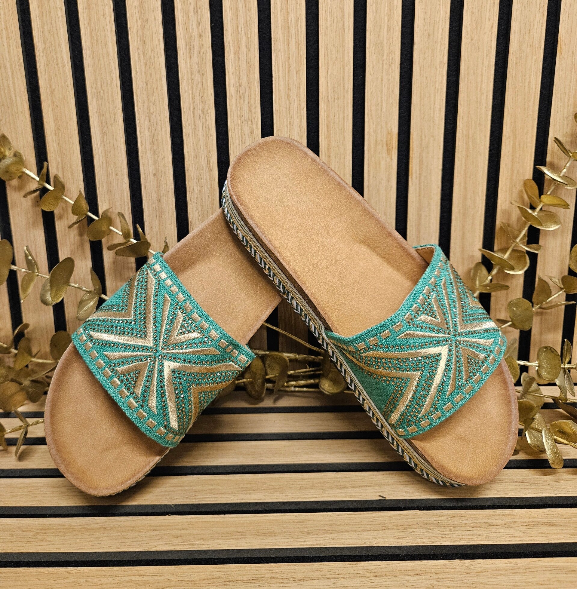 Emerald Breeze Slippers