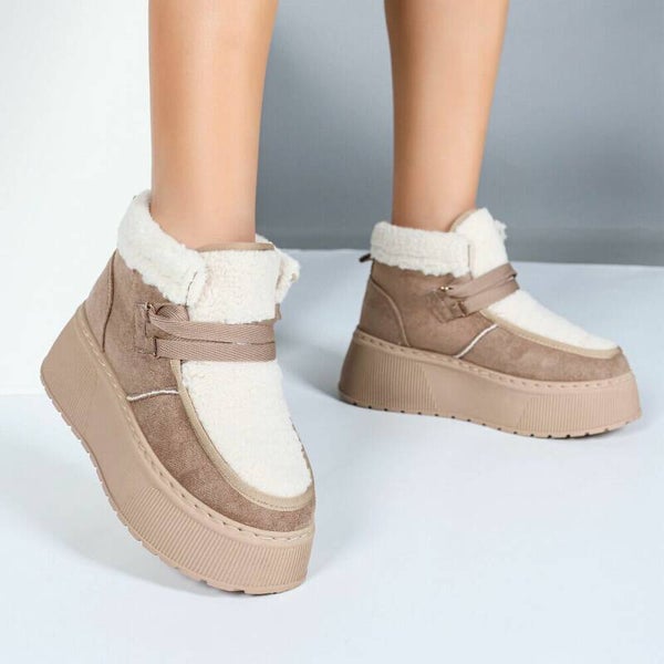 CozyStep Teddy Boots – Beige
