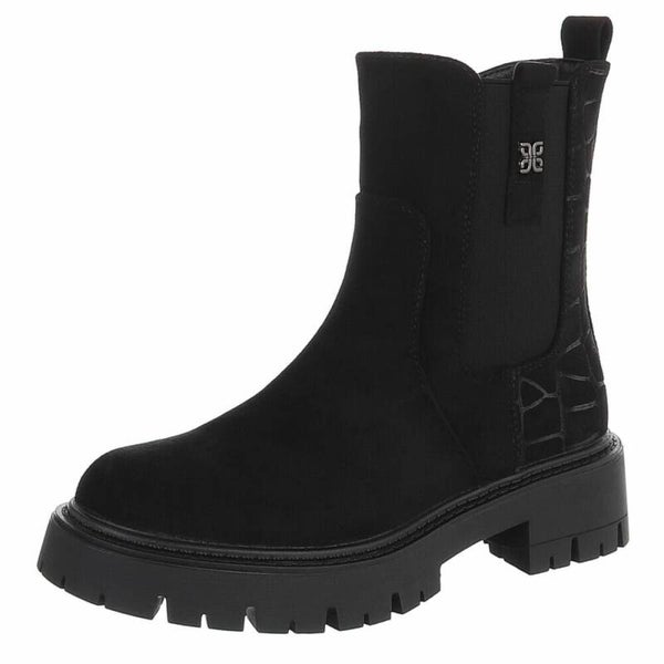 Urban Croco Chelsea Boots zwart