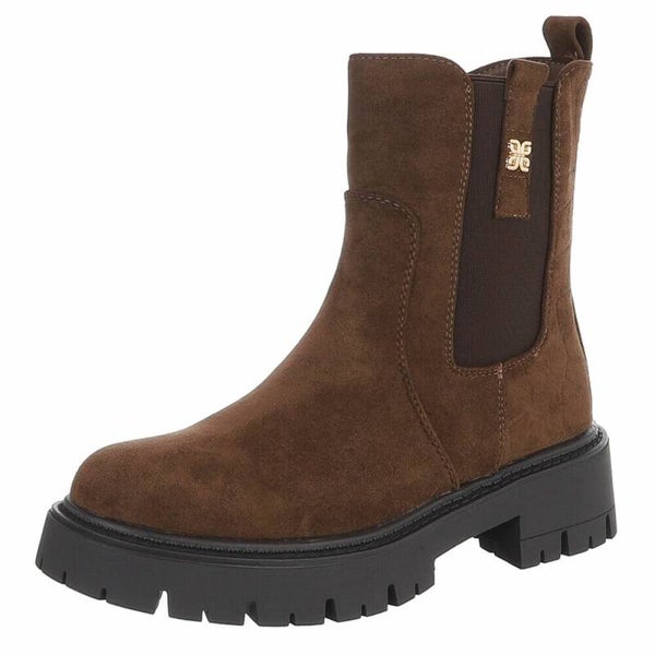 Urban Croco Chelsea Boots bruin