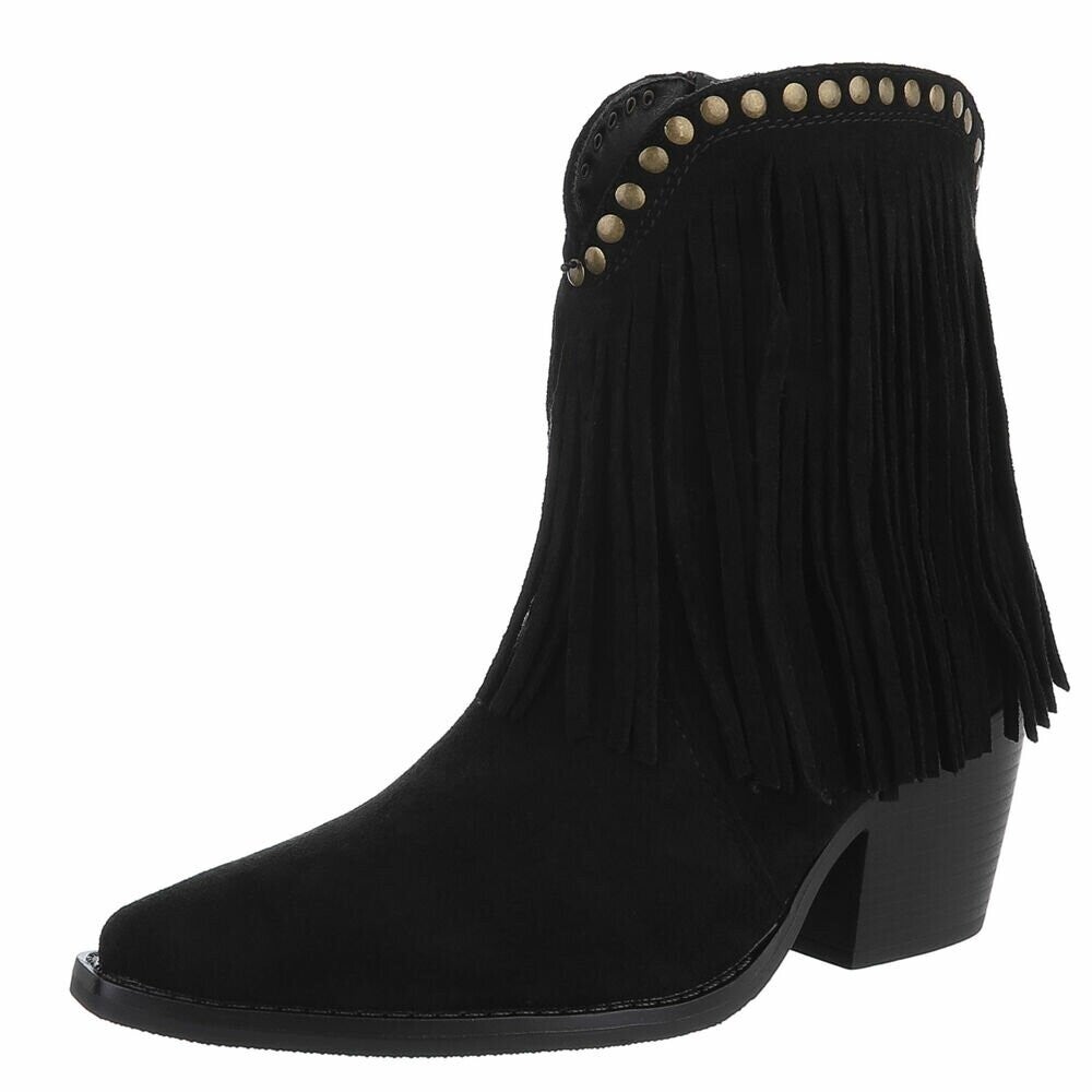 Boho Fringe Suede Boot