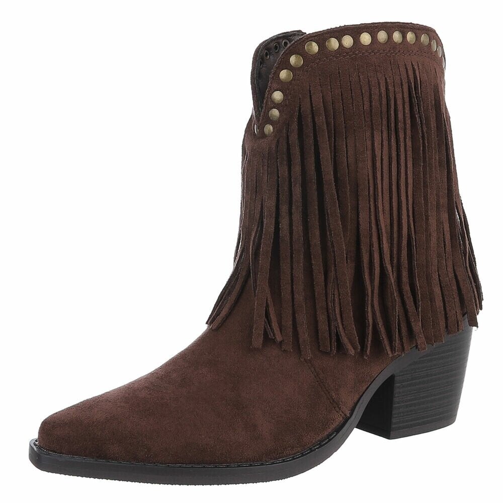 Boho Fringe Suede Boot