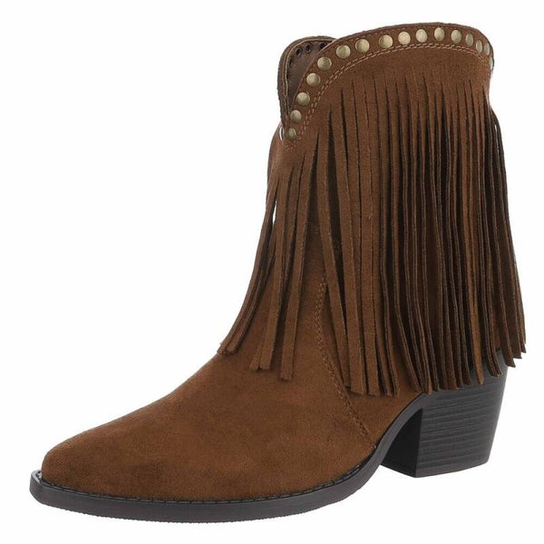 Boho Fringe Suede Boot