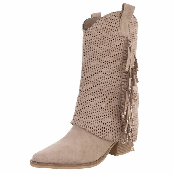 Boho Fringe Western Boots