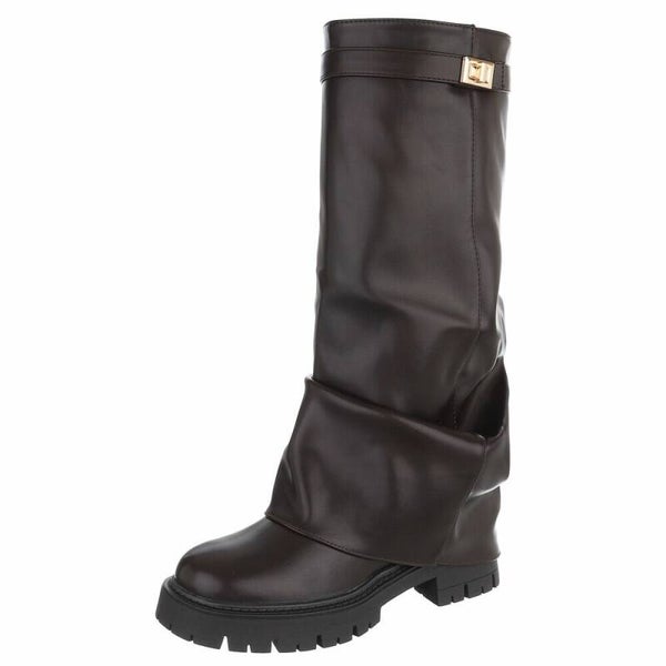 City Chic Slouch Boots bruin