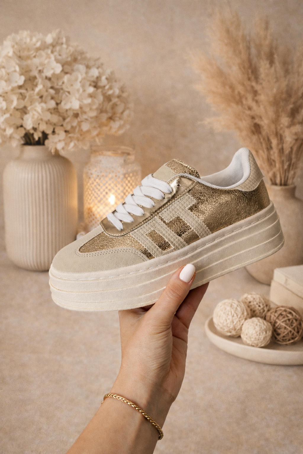 Elise Metallic Sneaker