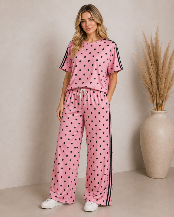 Dotty Days Comfy Set roze