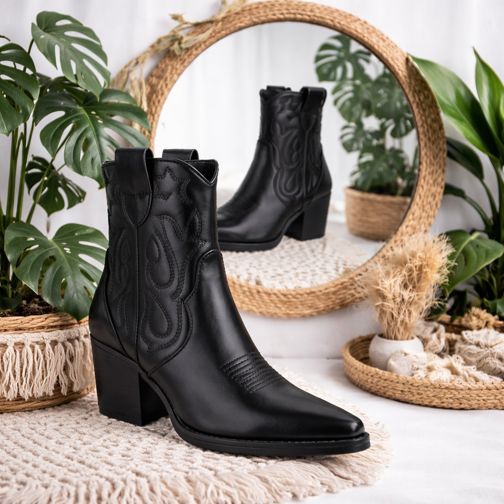 Black Classic Western Boot