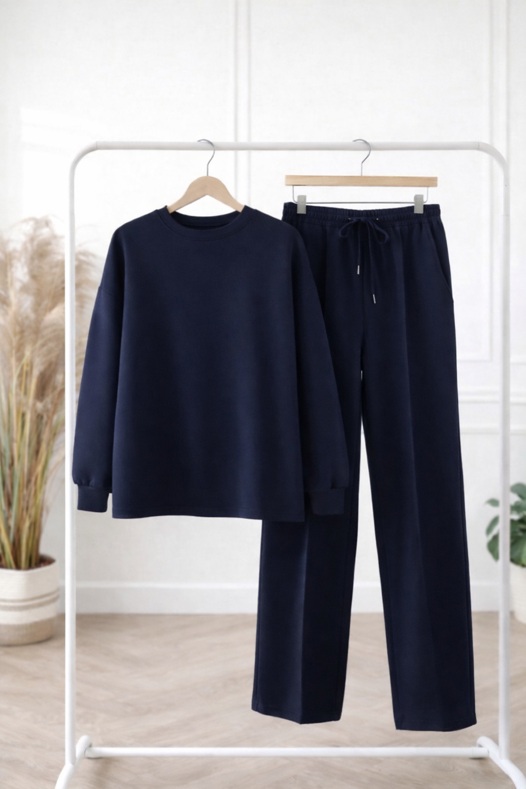 Tweedelig pak navy