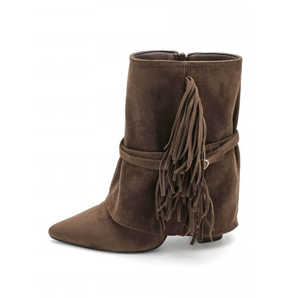 Cocoa Fringe Boot