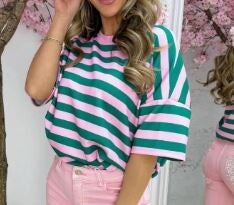 Miami Breeze Top groen/roze