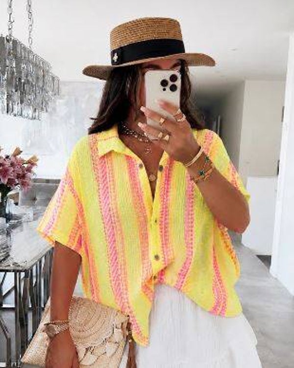 Ibiza Sunset Blouse geel