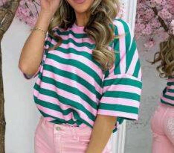 Miami Breeze Top groen/roze