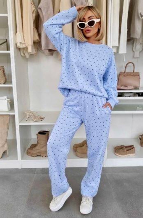 Sweet Heart Lounge Set blauw