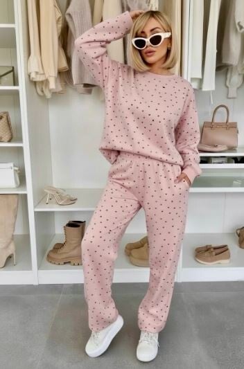 Sweet Heart Lounge Set roze