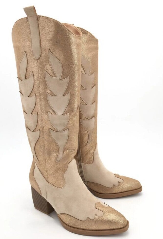 Golden Western Boots
