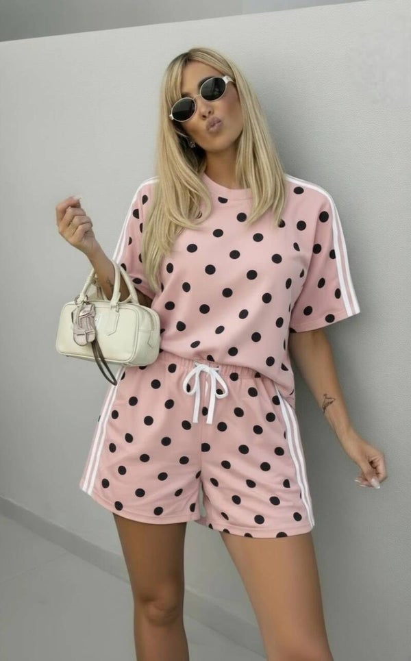 Stippen Zomer Set roze