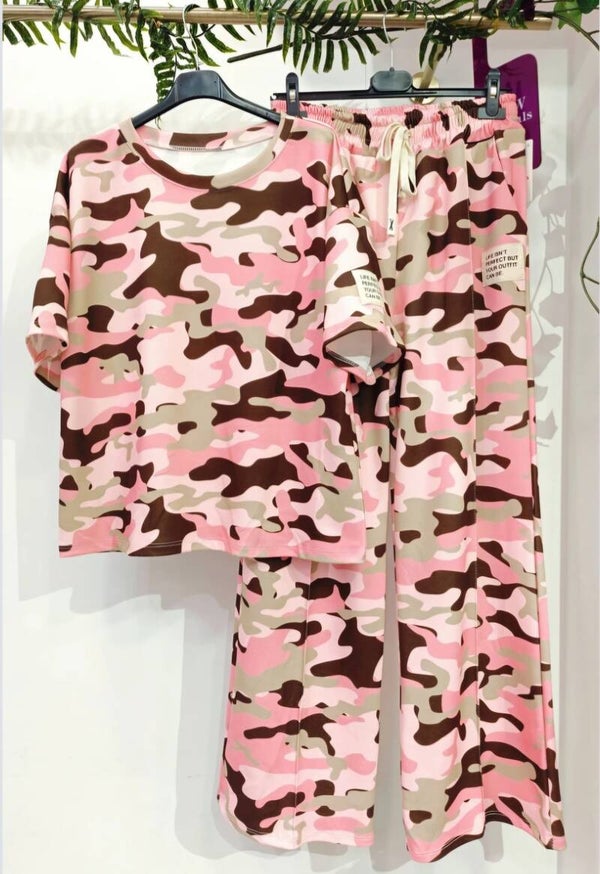 Pink Camo Lounge Set