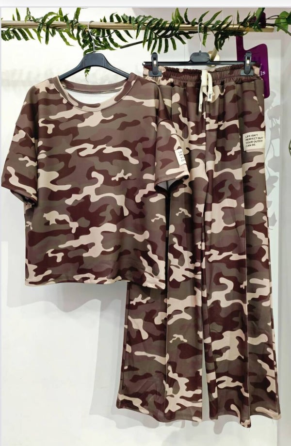 Mocha Camo Lounge Set