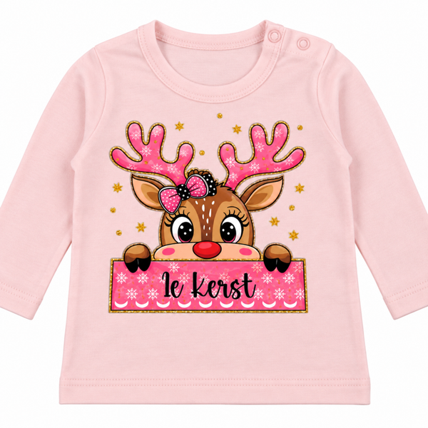 T Shirt 1e kerst Maat 68 lange mouw