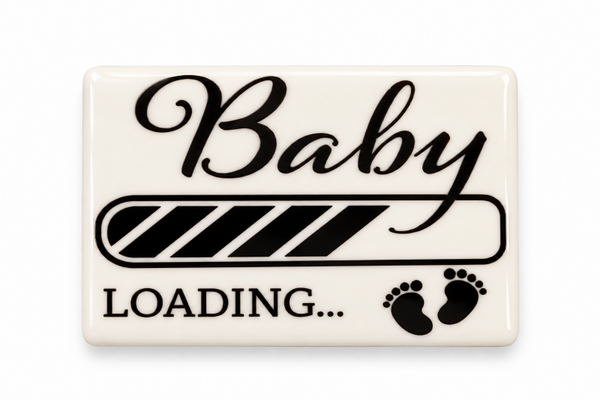 Baby loading magneet 7x5 cm