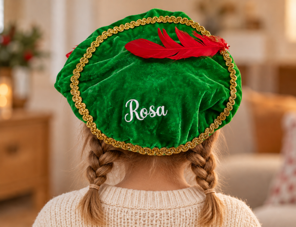 Pieten muts Groen met naam