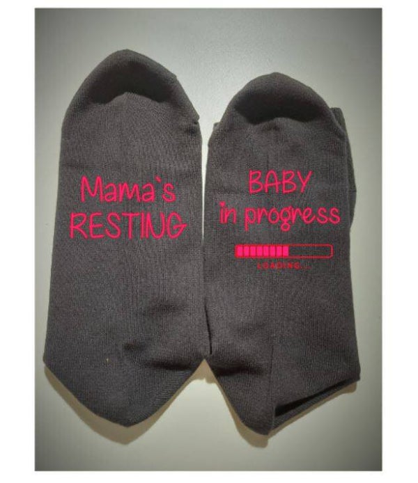 Sokken: Mama`s Resting Baby in progress