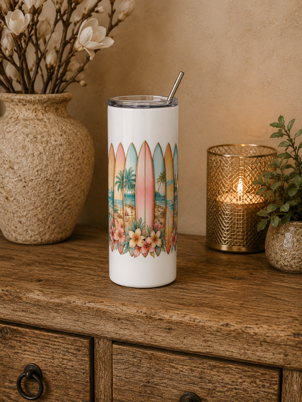 Tumbler: Tropical Surf Vibes