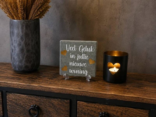 Tegeltje: Veel geluk in jullie nieuwe woning