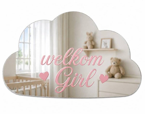 Spiegel: Wolk Welkom Girl