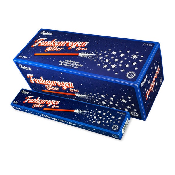 Funke Funkenregen Silber-gross