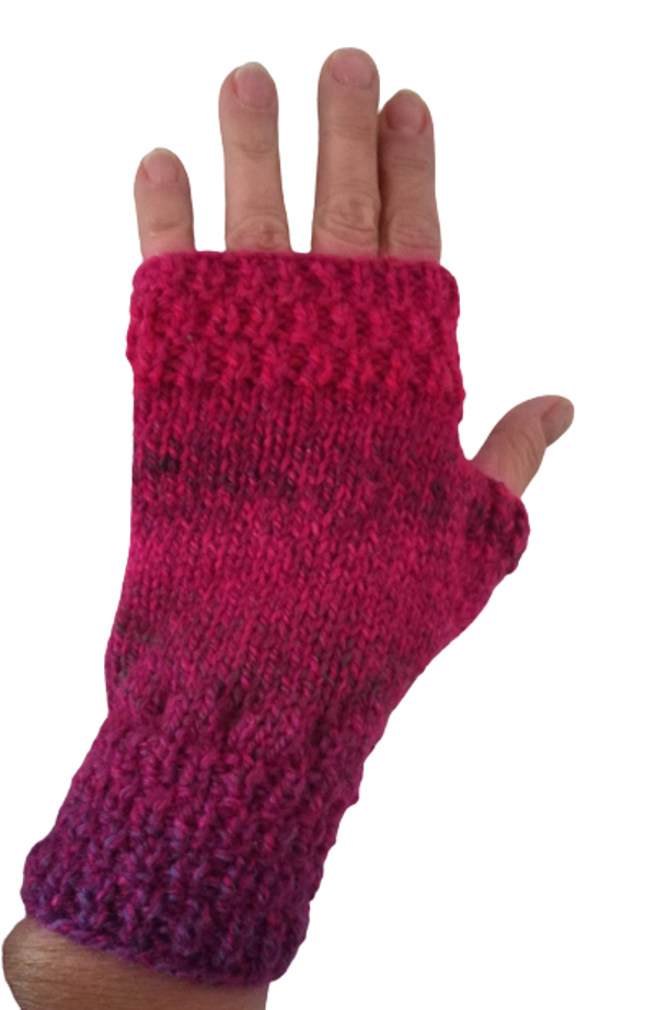 Fingerless Gloves - Red merle