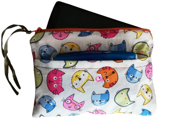 Zippered Pouch - Cats