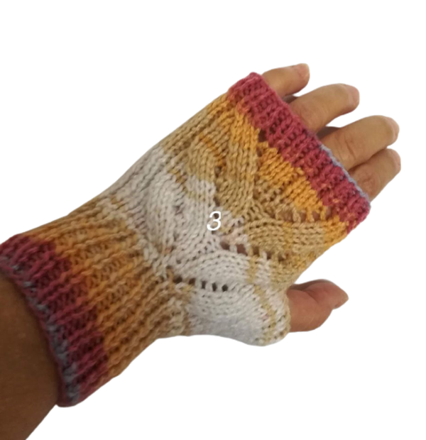 Fingerless Gloves - Autumn colours
