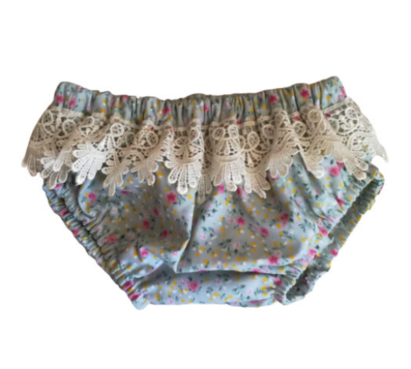 Baby Nappy Cover blue floral